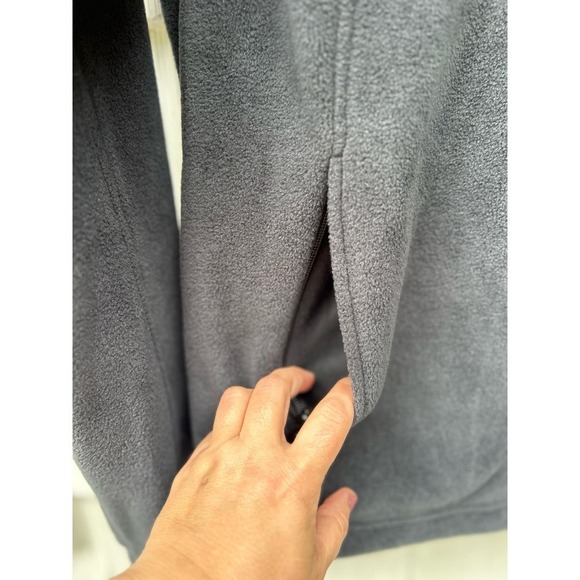 Columbia Womens Benton Spring Fleece Jacket Full Zip Pockets Charcoal Black L - Picture 4 of 9